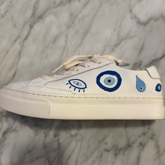 Soludos Evil Eye Ibiza Sneaker White - Picture 5 of 9